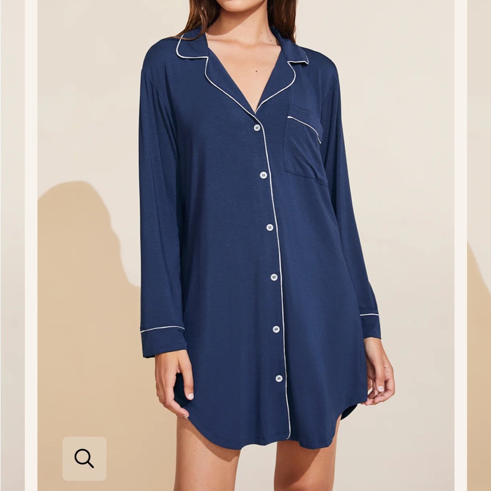 Gisele TENCEL™ Modal Sleepshirt Navy Small